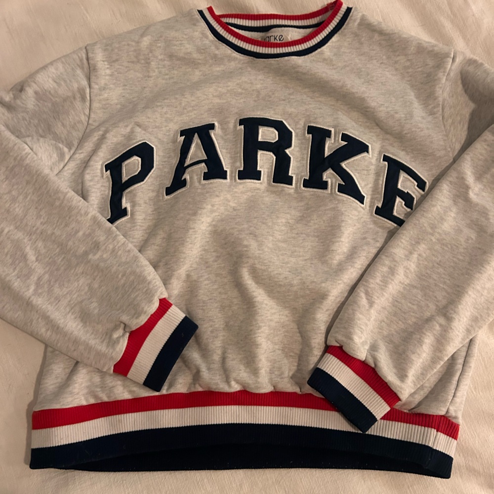 Parke Red White and Blue Crew Neck